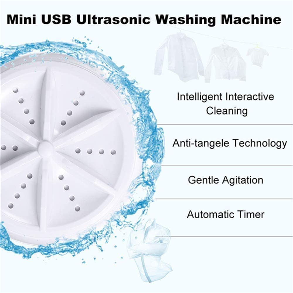 🌀 Turbine Wash System – Portable Mini Washing Machine