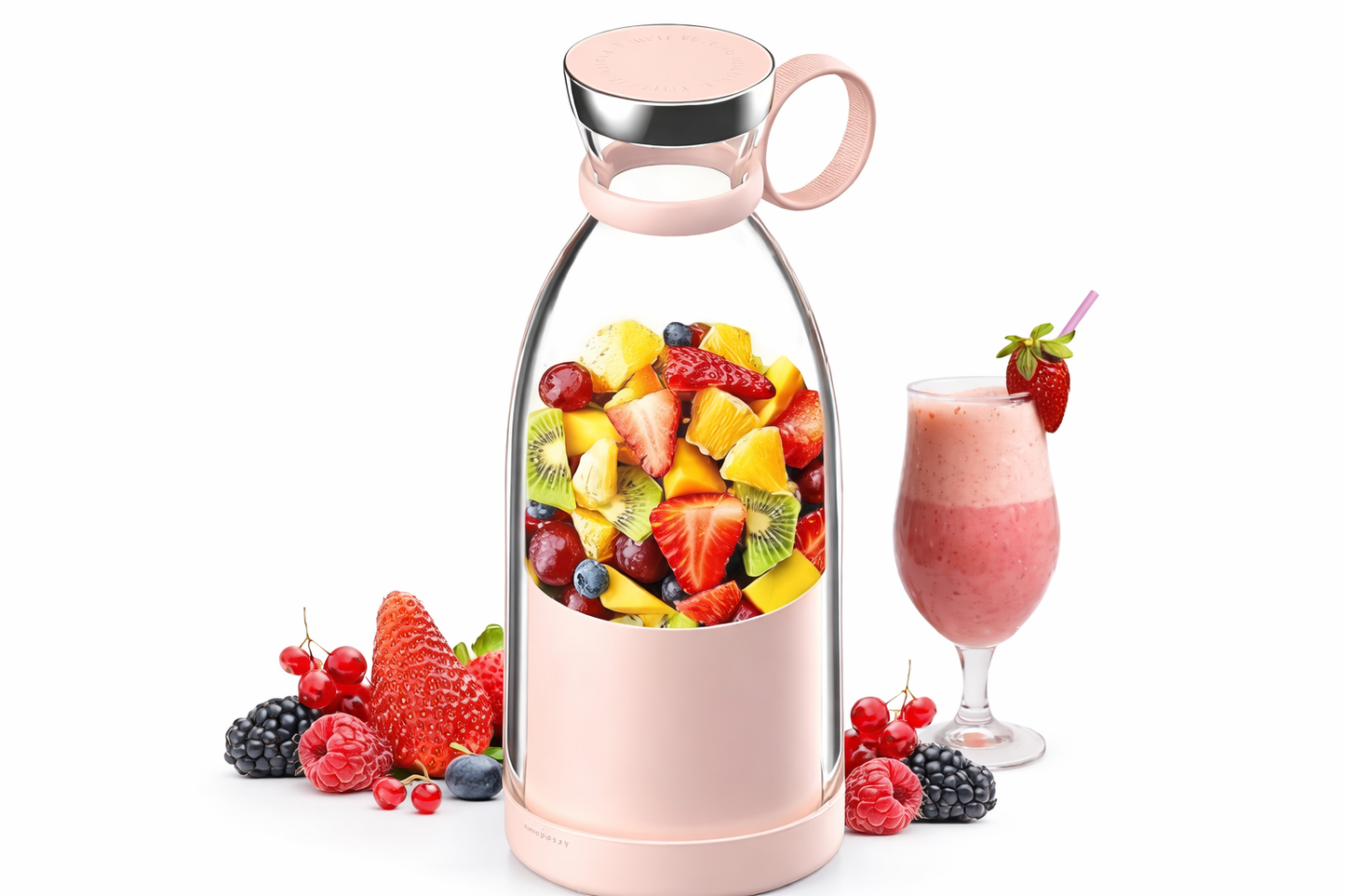 🍓 Portable Mini Blender – Fresh Juice Anywhere, Anytime!