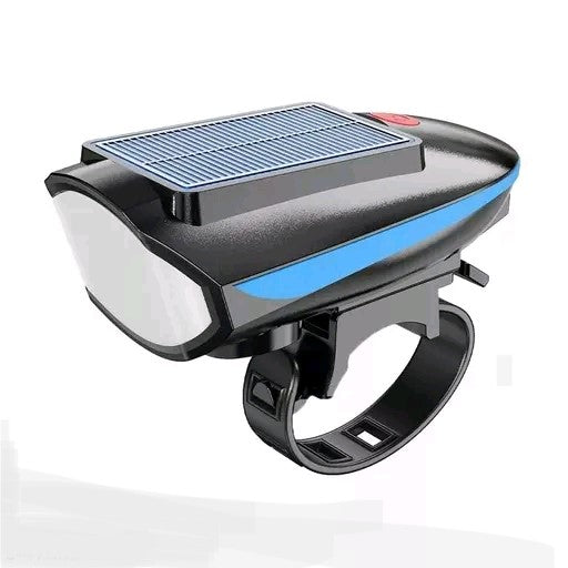 BLACKBELL USB Rechargeable Front Cycle Light (Solar and USB), Back Tail Light And Tyre Valve Light (Pack of 1 Front Light, 1 Rear Light, 2 Valve Lights)