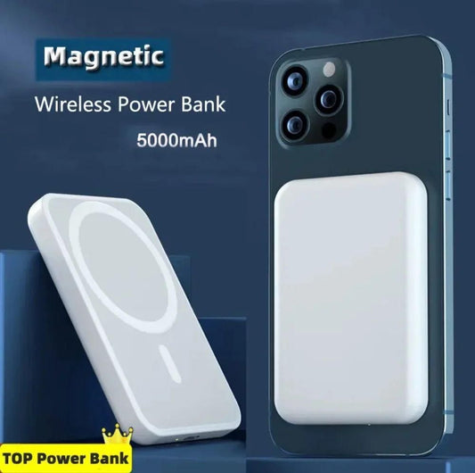 Wireless Magnetic Power Bank for  iPhone 16/15/14/13/12 and keep you charged.