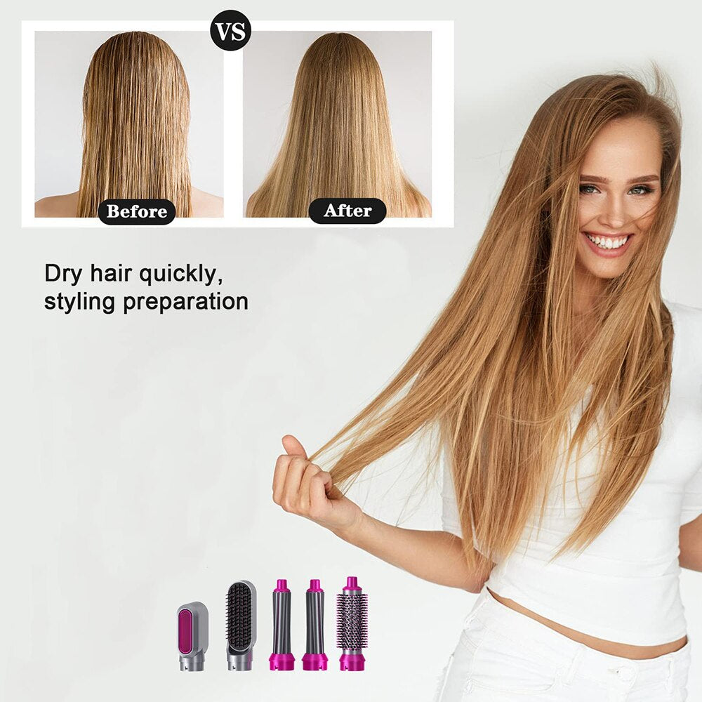 5 in 1 Curly Airstyler - (1 Year Warranty)