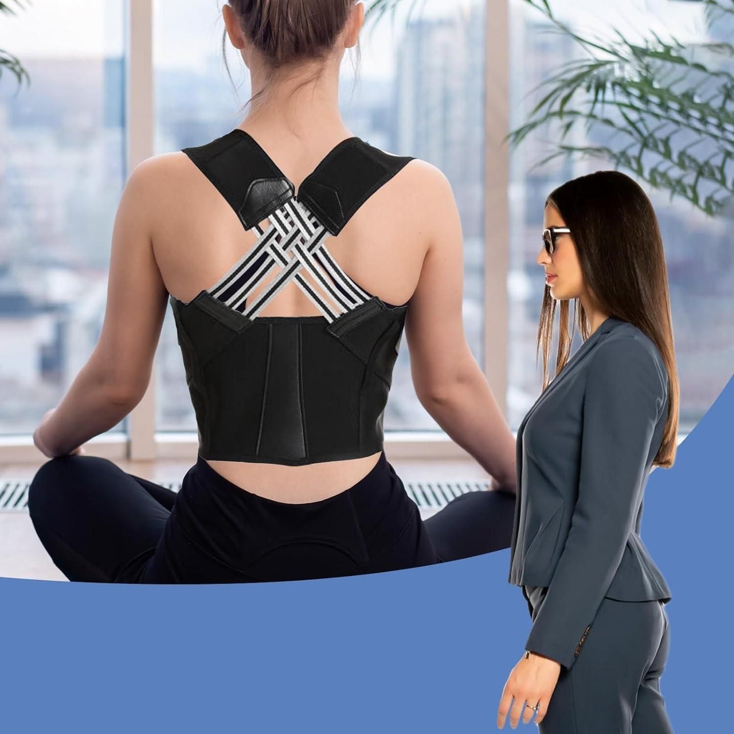 Adjustable Back Posture Corrector / Slouching Relief Pain Belt (For Men & Women)