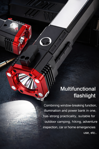 "ThunderStrike 8-in-1 Safety Hammer Flashlight"