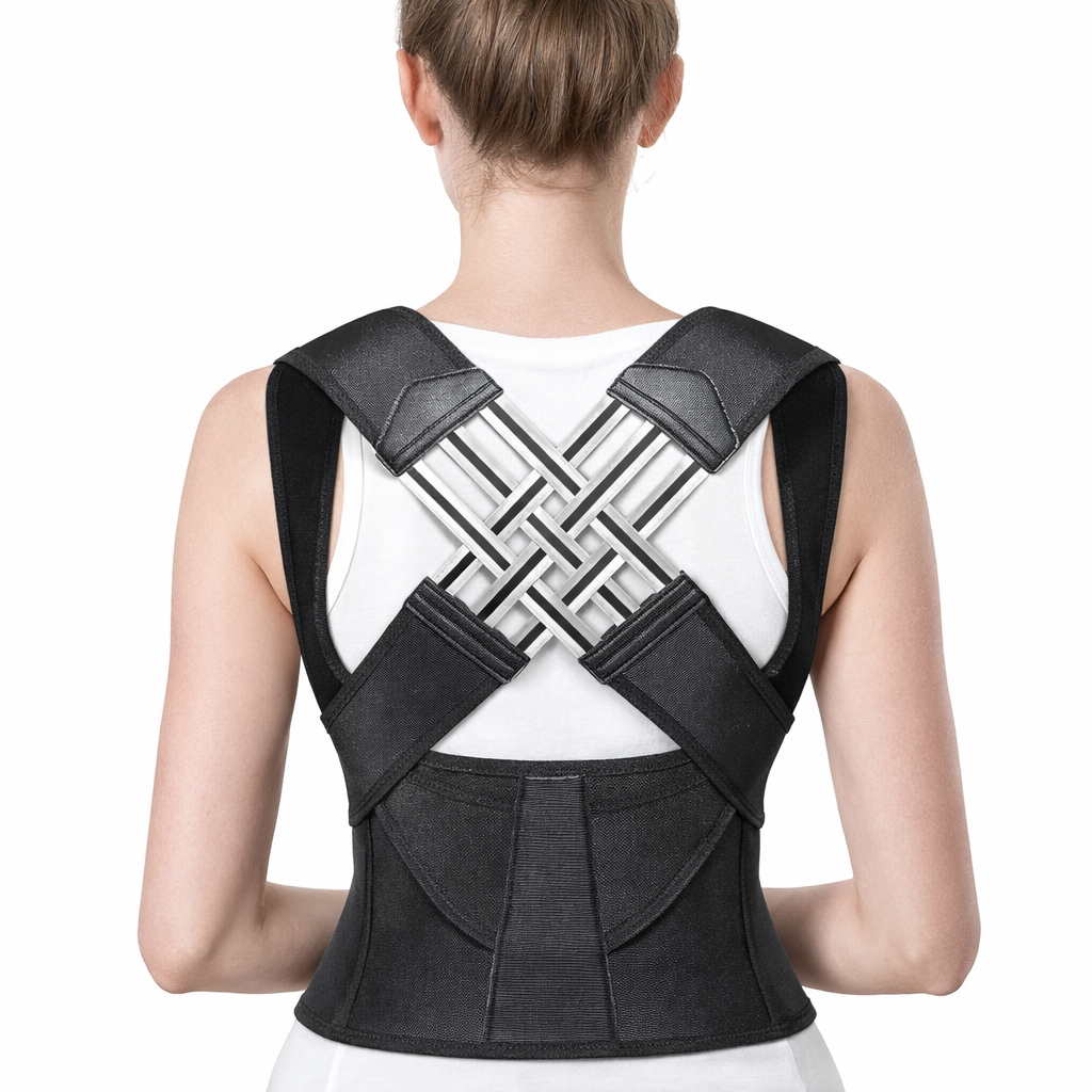 Back Brace Posture Corrector for Men and Women - Adjustable Shoulder Straightener with Waist Support Belt, Invisible Under Clothes, Hunchback & Back Pain Relief