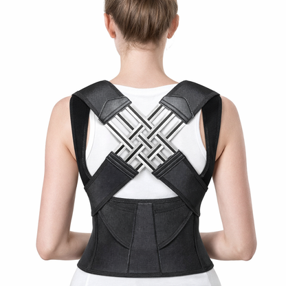 Back Brace Posture Corrector for Men and Women - Adjustable Shoulder Straightener with Waist Support Belt, Invisible Under Clothes, Hunchback & Back Pain Relief