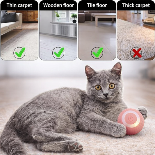 🐾 Smart Interactive Cat Toy Ball – Endless Fun for Your Pet! 🎾
