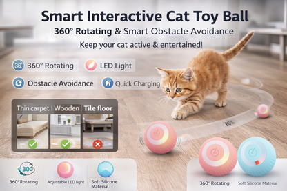 🐾 Smart Interactive Cat Toy Ball – Endless Fun for Your Pet! 🎾