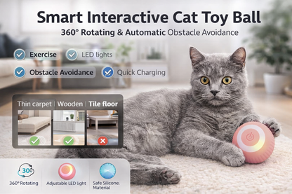 🐾 Smart Interactive Cat Toy Ball – Endless Fun for Your Pet! 🎾