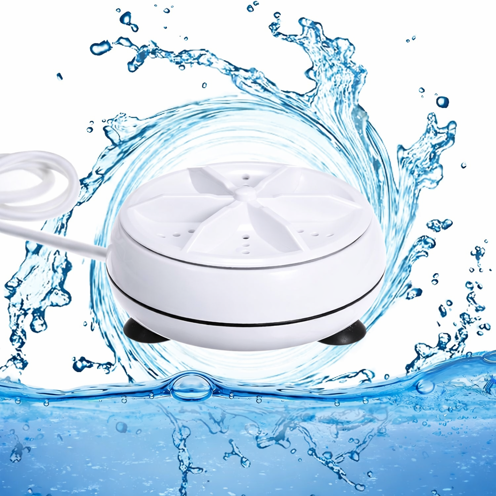 🌀 Turbine Wash System – Portable Mini Washing Machine