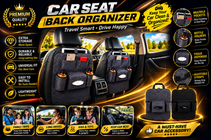 💎🚗 Ultimate Car Organizer – Pack of 2 | More Space, Less Clutter