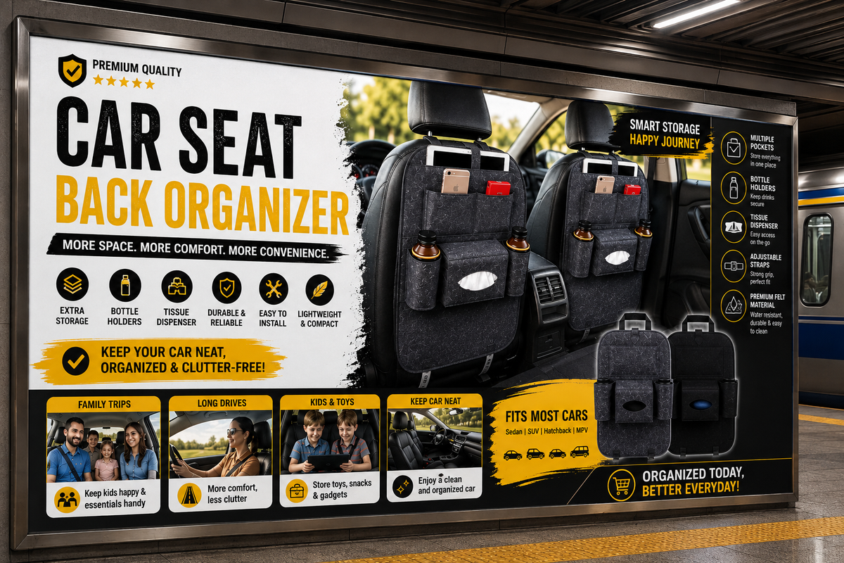 💎🚗 Ultimate Car Organizer – Pack of 2 | More Space, Less Clutter