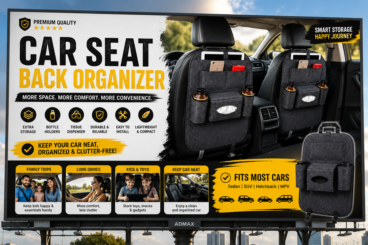 💎🚗 Ultimate Car Organizer – Pack of 2 | More Space, Less Clutter