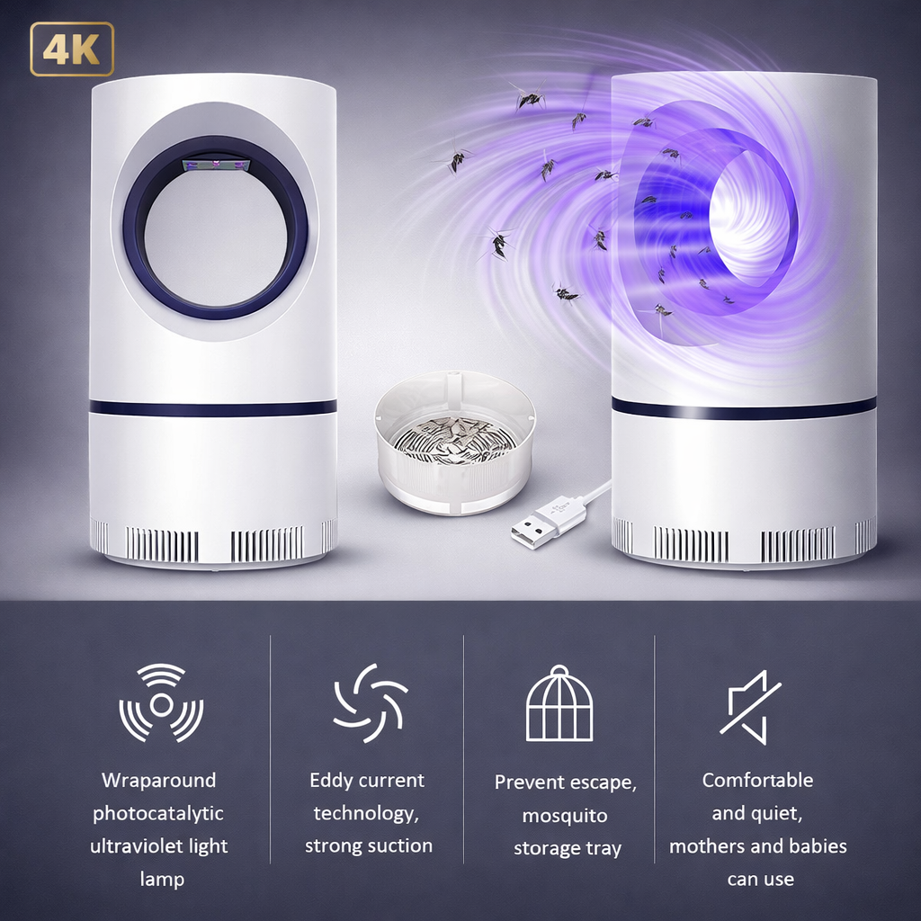 🦟 Mosquito Killer Lamp – Eco-Friendly USB Electric Bug Zapper
