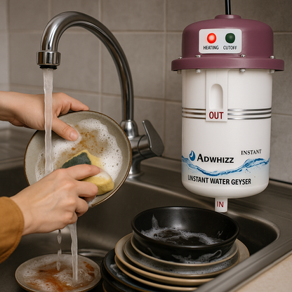 🔥Adwhizz Instant Portable Water Geyser - Hot Water in Seconds🔥